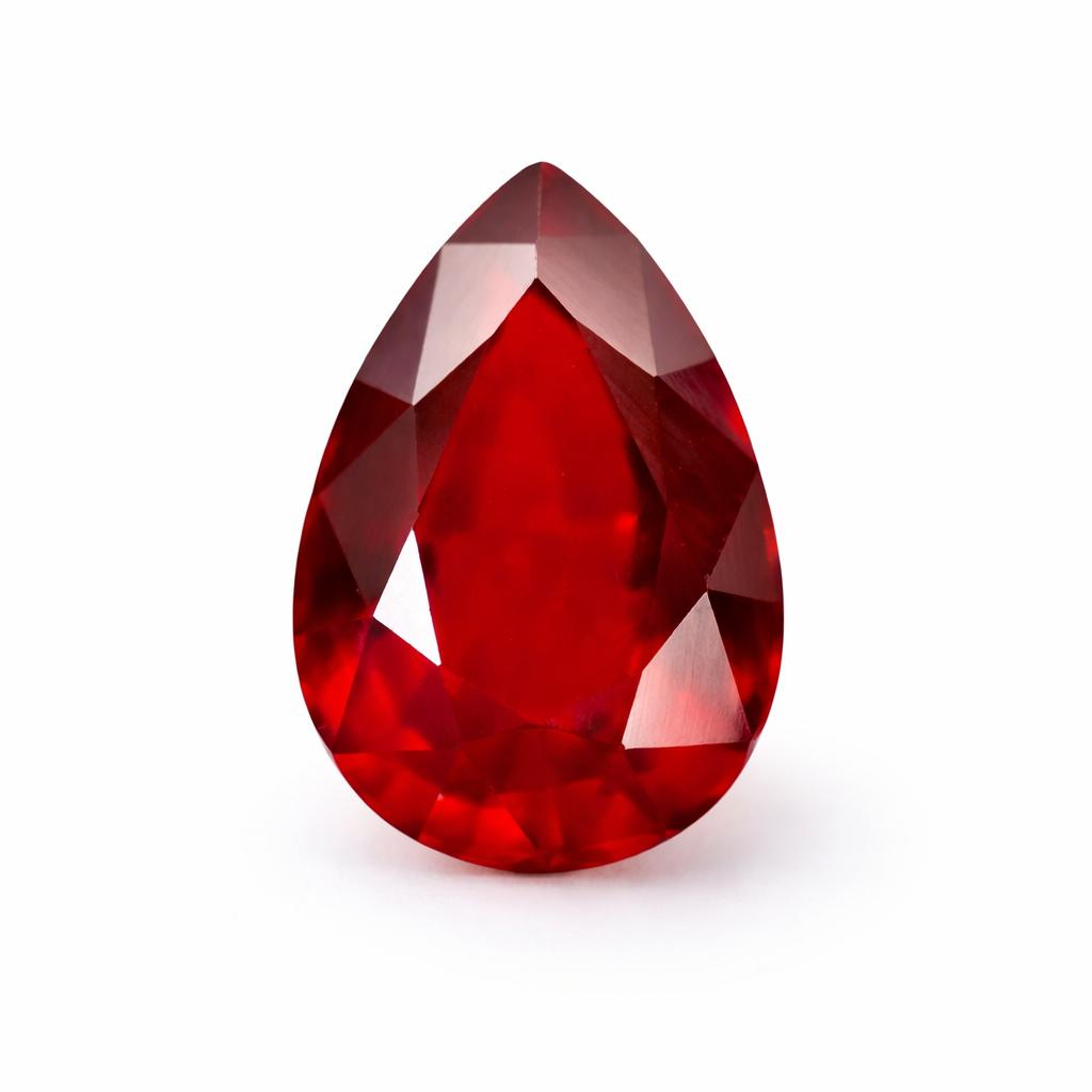 Natural Red Ruby Loose Gemstone Pear Shape 9 Ct for Her/Him for Jewelry Making and Gem Collections