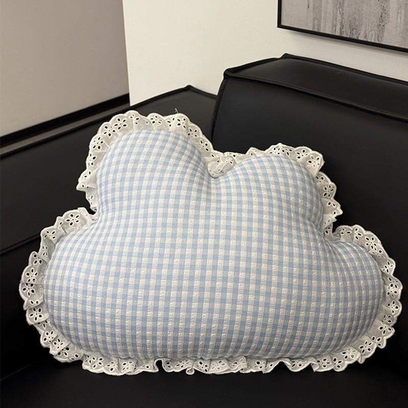 Apple Cushion Lumbar Support Office Chair Pillow With Cloud Pattern For Home Decor
