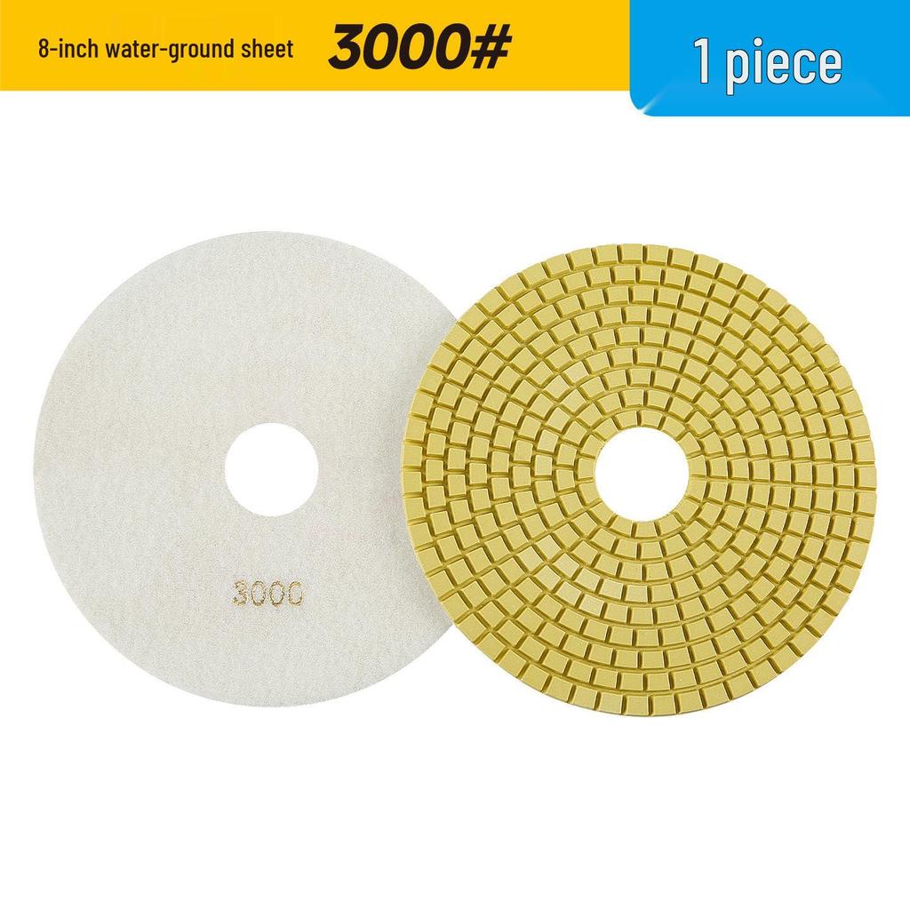 Multi-Size Diamond Water Polishing Pad (5" To 14") for Granite - Fits Angle Grinders