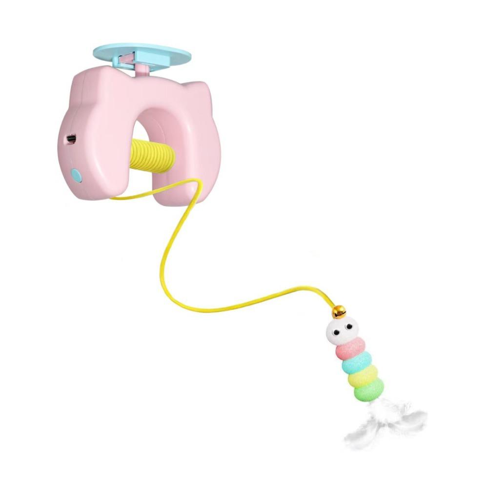 Funny Electric Door Hanging Toy Automatic Lifting Interactive Cat Yoyo Ball  Cat Supplies