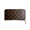 LOUIS VUITTON Monogram Zip Around Long Wallet purse Monogram canvas Brown M60017 Used