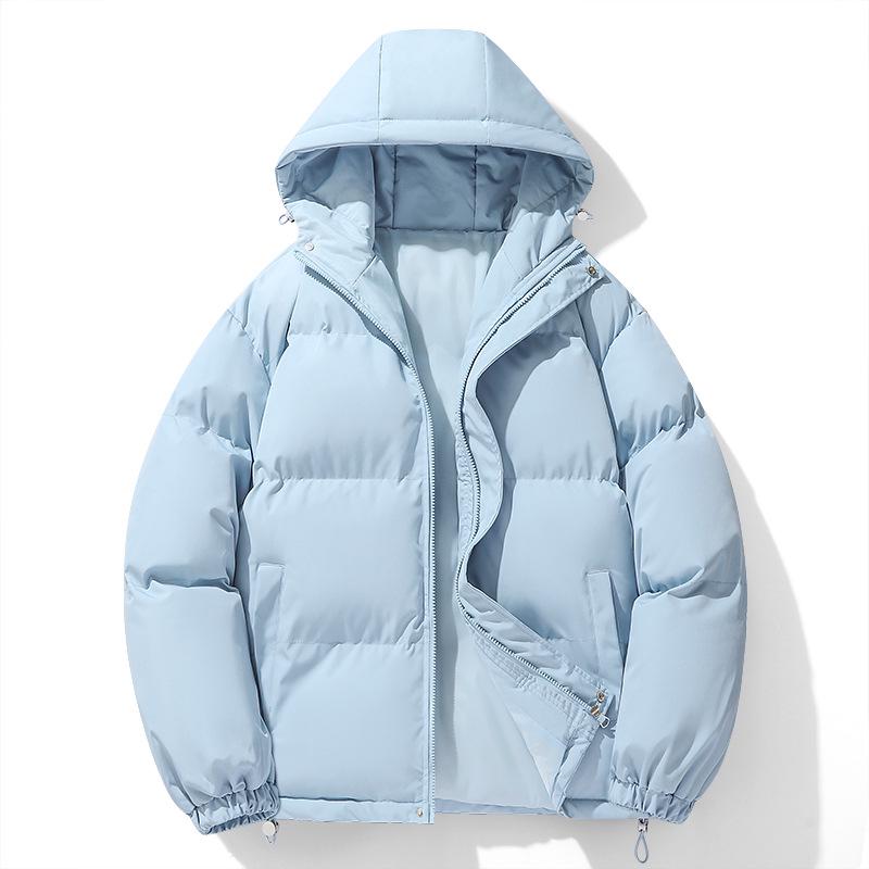 Men's Winter Hooded Puffer Coat - Hong Kong Style, Loose Fit, Plus Size Outerwear