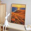 Halloween diamond painting kit handmade diy painting home decoration painting pumpkin patch seaside sunset nature landscape decor