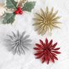 8CM 6Pcs Christmas Decoration Artificial Flower Christmas Tree Pendants for Home Decor 2025 New Year Navidad DIY Accessories