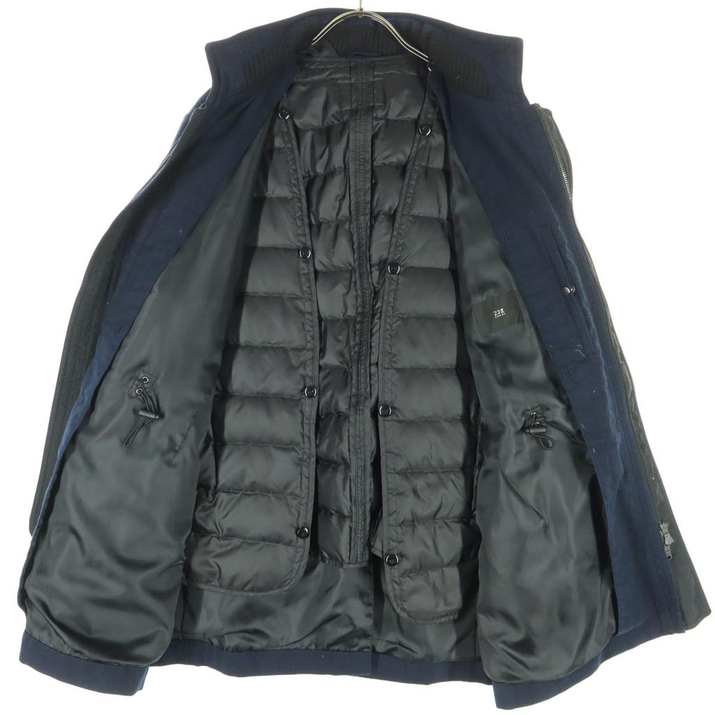 23ku Lightweight inner down included Jacket 48 Navy Men's Used