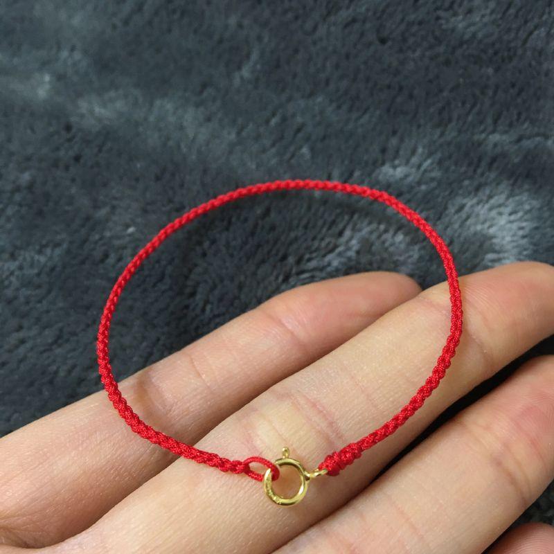

Год Змеи Пара Красная Веревка Черная Веревка Ручной работы DIY Ремешок для переноски 14K Золотая пряжка для сумки Бусины Нанизывание Мужской и женский Браслет Веревка Red spring deduction 1mm