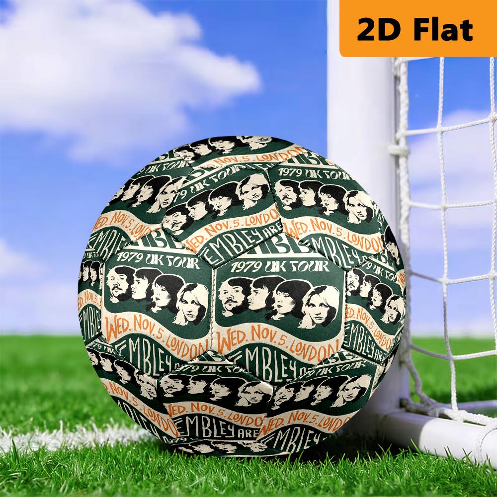 Rock Legends Unite Soccer Ball Suitable for Both Training and Competition Very Elastic No. 5 Football Outdoor Sports Unique Football Gifts