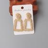 New Personality Metal Drop Earrings for Women Irregular Exaggerated Gold Geometric Hollow Butterfly Earrings pendientes