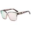Fashion European and American sunglasses, women's personalized casual one-piece large-frame sunglasses, men's anti-ultraviolet colorful glasses