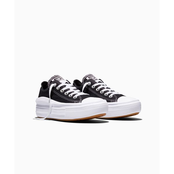 Converse Chuck Taylor All Star Move Low Schwarz Damen Sneaker Weiß 570256C