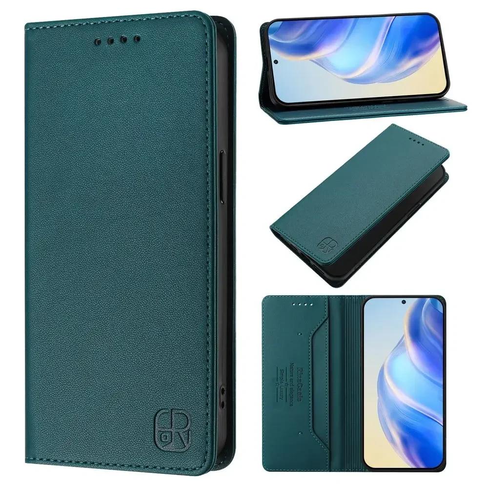 Wallet With Card Slot Kickstand Magnetic Flip Leather Case For Motorola Moto G15 Power G05 G75 G55 G35 G85 G45 G34 G04 G04S 5G
