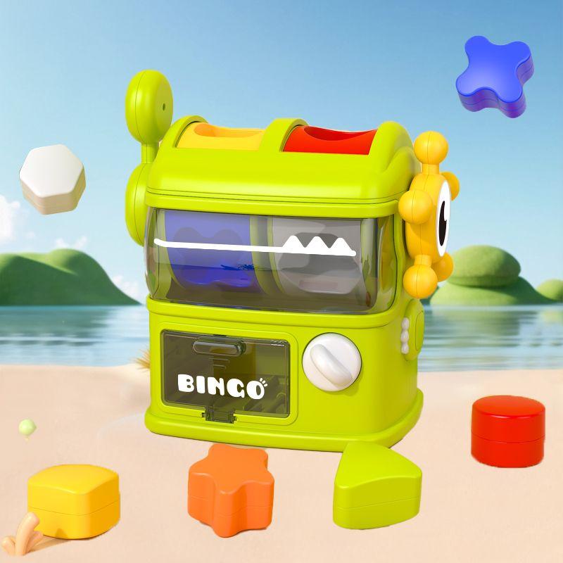 

Montessori Early Education Educational Toys Baby Shape Matching Kids Montessori Enlightenment Kids Fine Motor Training Dinosaur pairing machine (color boxed)