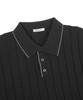 BIRBANTE Arte Washable Contrast Collar Knit - Black