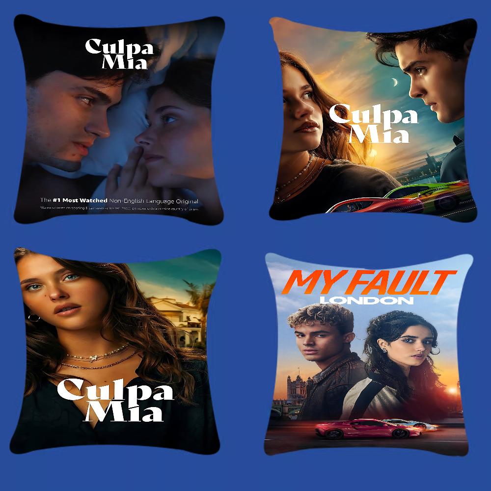 My Fault Culpa Mia Movie Maple Design Cushion Cover Happy Autumn Harvest Decor Holiday Decorati Pillow Cover
