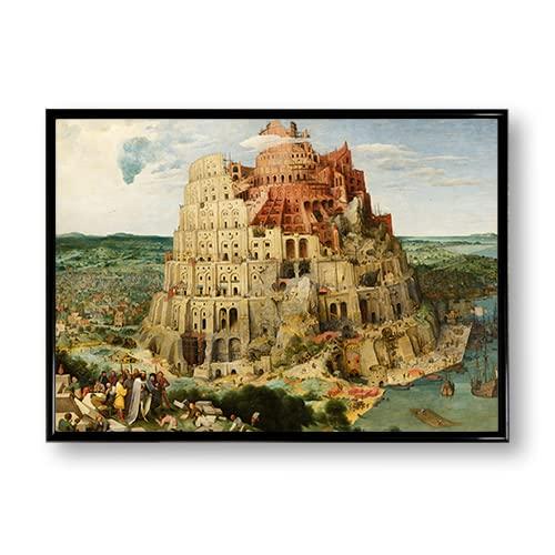 

Плакат «Вавилонская башня» Брейгеля, Плакат для интерьера, Пейзаж, Стильная картина (A3)
