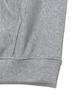 Denim Applique Logo Hoodie Gray