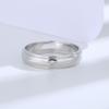 Buyee 925 Sterling Silver Couples Ring White Zircon Wedding Ring Finger for Women Men Classic Engagement Fine Jewelry Circle