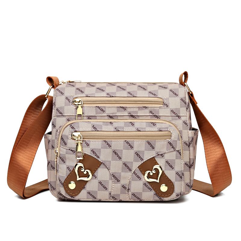 

Жіноча сумочка, м яка шкіряна сумка через плече, сумка для матері, велика місткість хакі