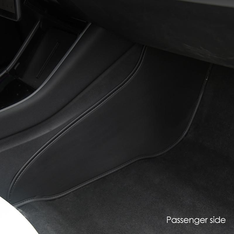 Futhope Car Central Control Side Defense Kick Pad For Tesla Model 3 -23 Protective Foot Interior Accessories Decoration Trim