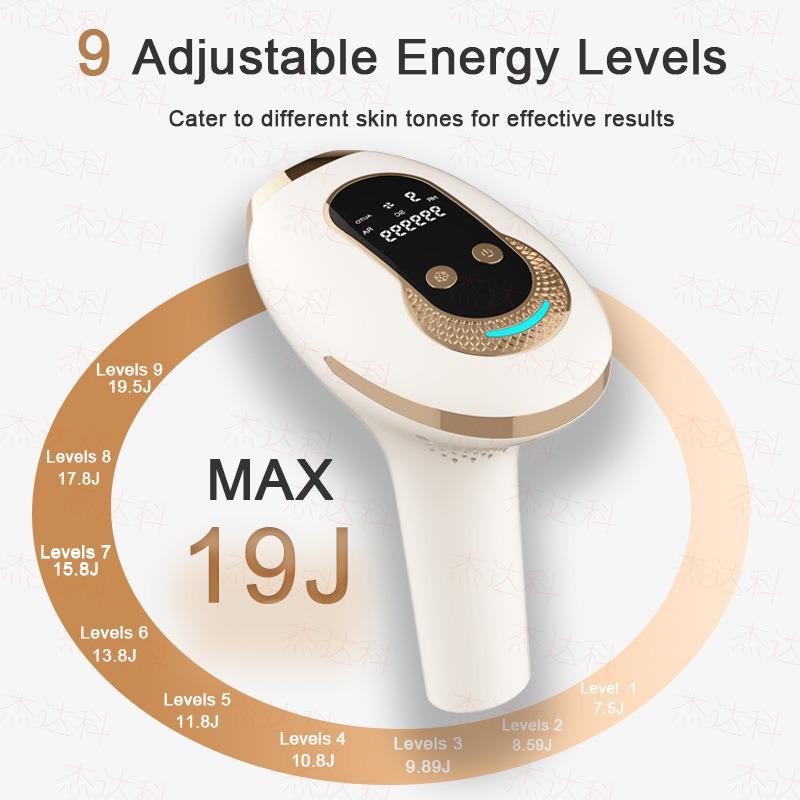 Трансграничный Ледяной Сенсационный Безболезненный IPL-эпилятор и Основная плата. White US Standard