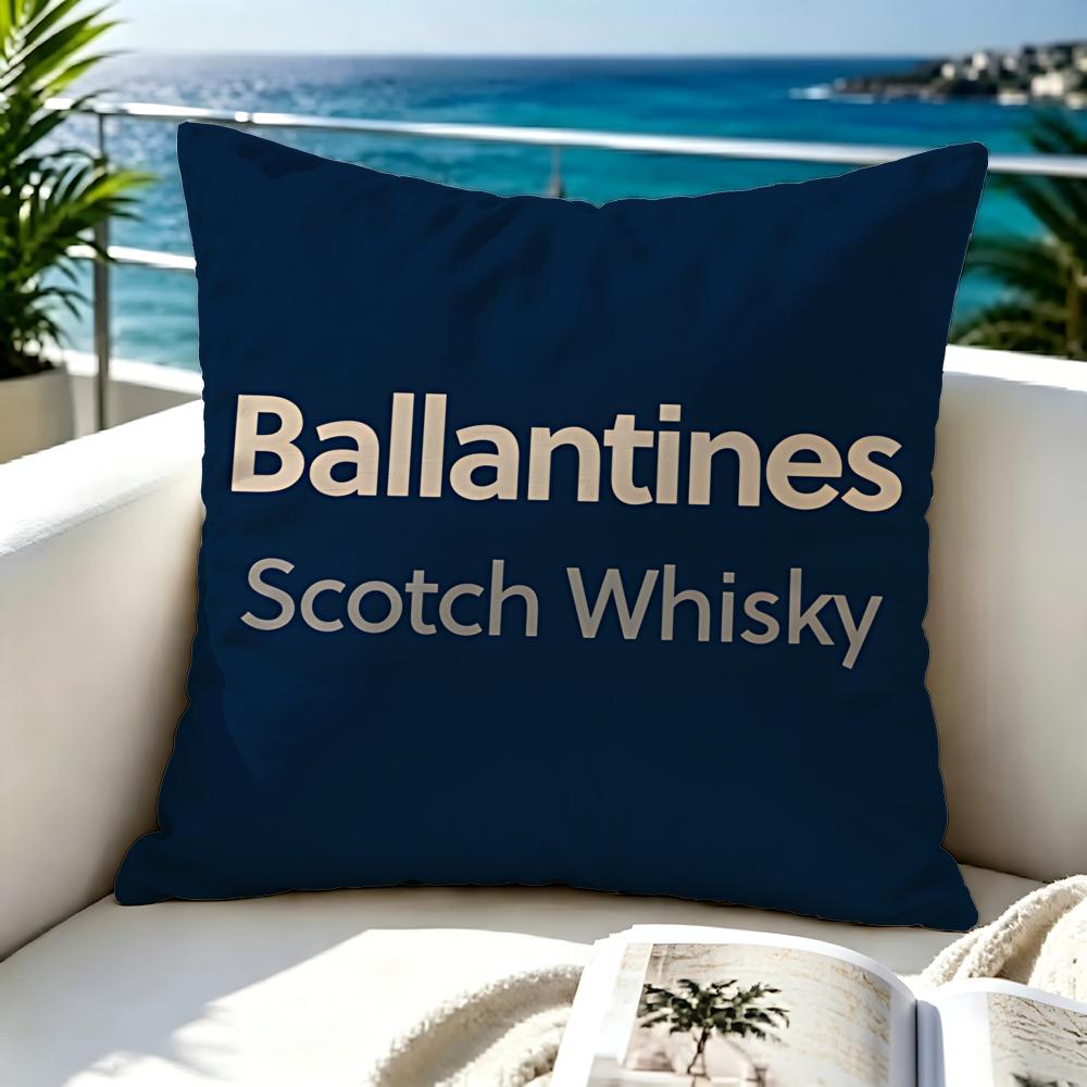 Brand Ballantines Cushion Cover Premium Skinfriendly Short Plush Pillow Cover Airy Casual Cushion For Hotel Homestay