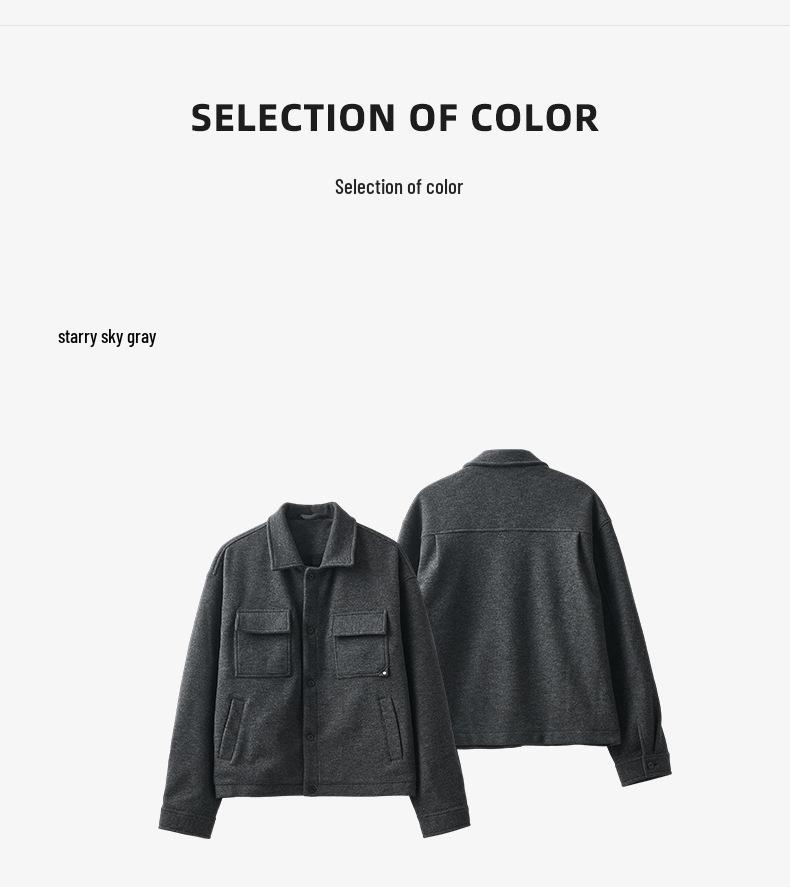 APO Herrenmode | Herren Wollmantel - Winter Freizeit Kurze Lockere Wolljacke