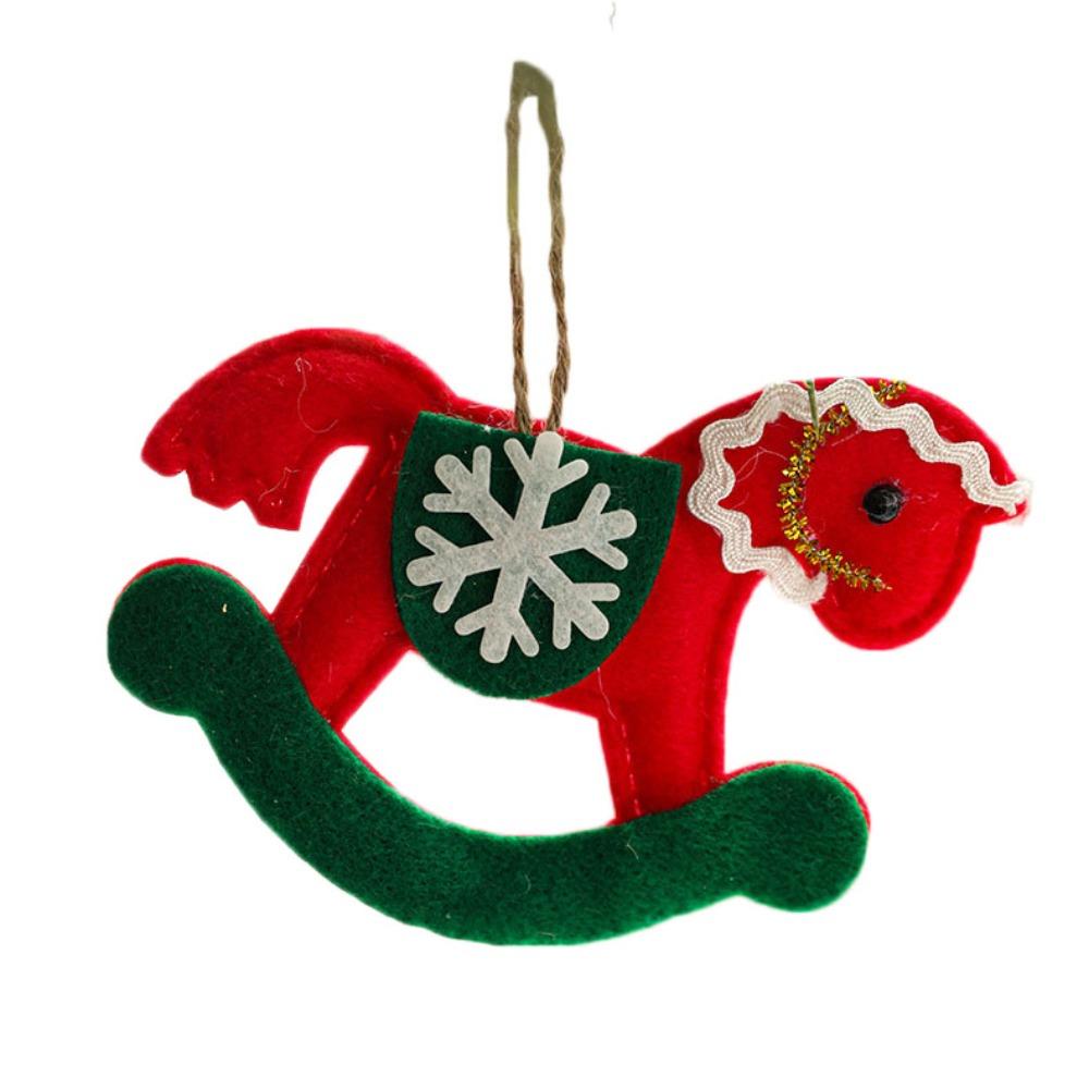 Artificial Flower Felt Christmas Tree Pendant Puppy Christmas Tree Decorations  New Year