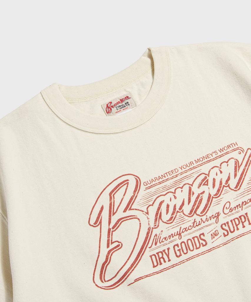 Beulonseun Vintage Signage Loopwheeled Graphic Tee Apricot