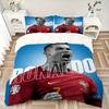 Ronaldo'S Celebration Moment Print 3Pcs Bedding Setduvet Cover With 2 Bedropillowcase Home Birthday Gift