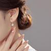 Banyan Tree S925 Silver Flash Diamond Tassel Earrings - Versatile, Luxurious Fashion for Women