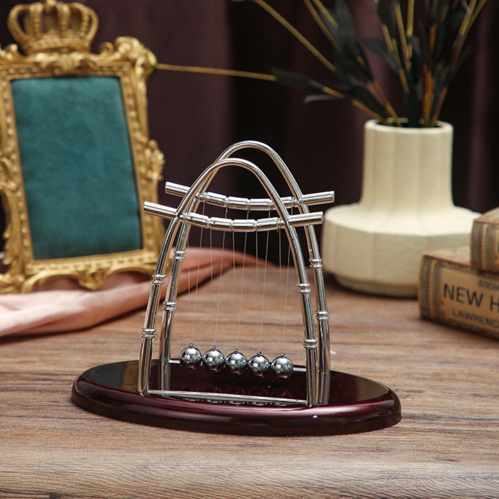 Physics Science Pendulum Cradle Decor Desktop Toys Steel Balance Ball  Office Table