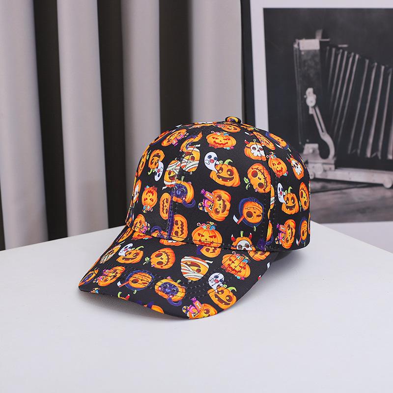 Neue Halloween-Baseballkappe, Geeignet für Freizeit im Freien, Mit Sonnenschutzfunktion. Modisch Im Stil Es Ist Sehr Beliebt Adjustable gray