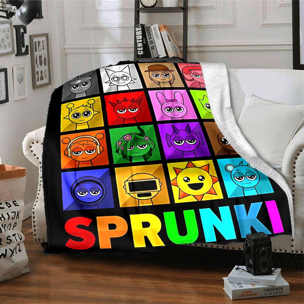 1pc SPRUNKI2 Blanket, Gift, for Men and Women, Soft Blanket, Good for Sofa Bed Couch Travel, Lightweight Flannel Blanket