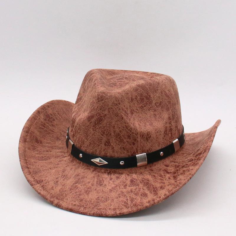 Ромбовидный пояс Джазовая шляпа Мужская шляпа Шерстяная шляпа Четыре сезона Цилиндр Широкополая джазовая шляпа One size fits all (taoniu)