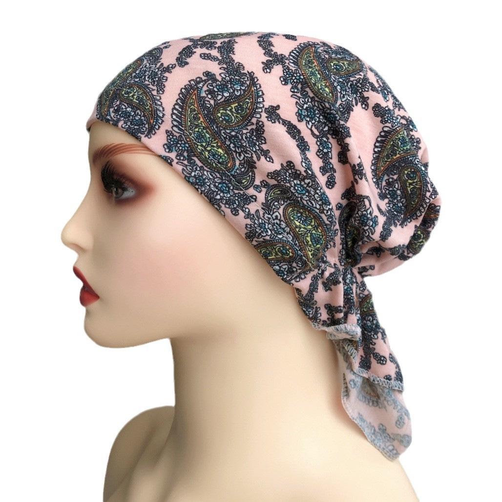 

Стильная женская хлопковая шапка баотоу: Эластичный, дышащий, легкий головной платок для всесезонного использования. One Size