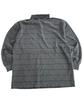 SK8ER ROCK Pigment 88 Pencil Stripe Rugby Shirt ((Charcoal*Black))