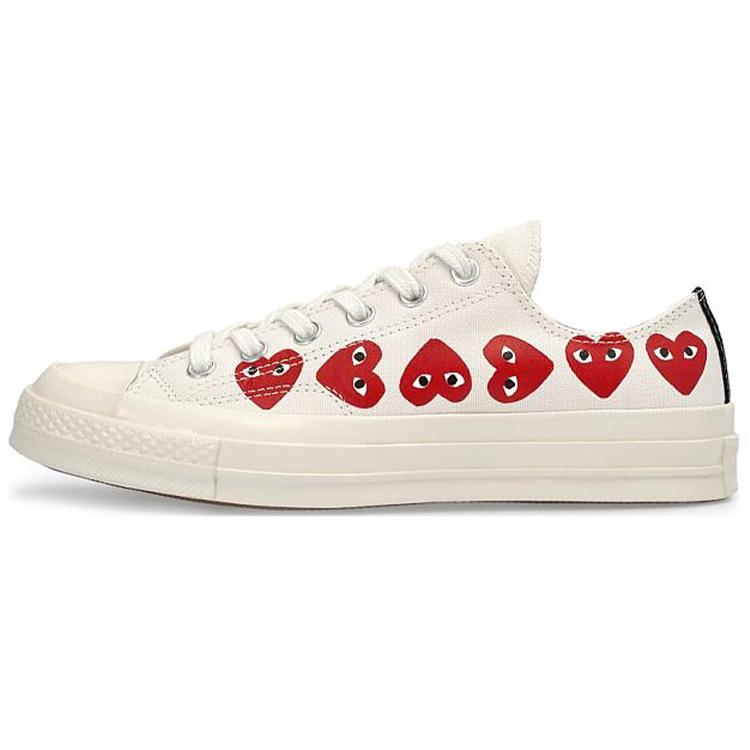 

Кеды Converse Chuck Taylor All Star 70 Ox Comme des Garcons PLAY Многосердечные Белые(162975C) 42.5