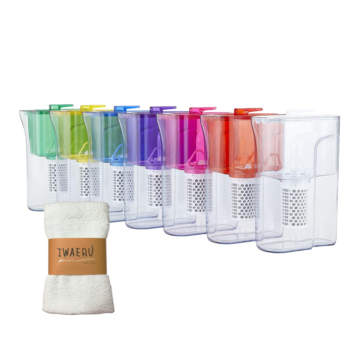 

Waren Pot Gaia Water 135 Pot Type Water Purifier Gaia Water 135 with Cartridge Vivian IWAERU Towel Set (Pink) рожевий