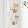 2pcs Elegant Butterfly & Floral Design Curtain Tiebacks - Minimalist Metal Curtain Holdbacks with Intricate Cut-Out Patterns for Bedroom