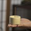 Creative Pink Ceramic Incense Holder: Small Japanese Aromatherapy Burner for Home and Indoor Decor.