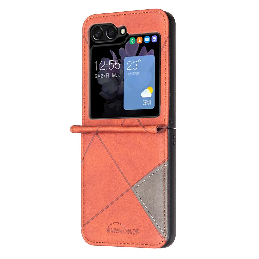 For Samsung Galaxy Z Flip6 5G/Z Flip5 5G Case Fall Proof Phone Cover Geometric Imprinted
