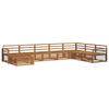 Outdoor Sofa Set 8 Pcs Natural Solid Acacia Wood