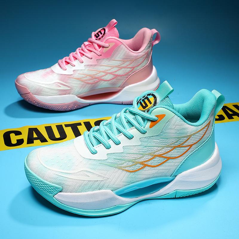 2025 friction sound basketball shoes summer breathable mesh shoes men's luminous sports casual shoes men's trendy shoes