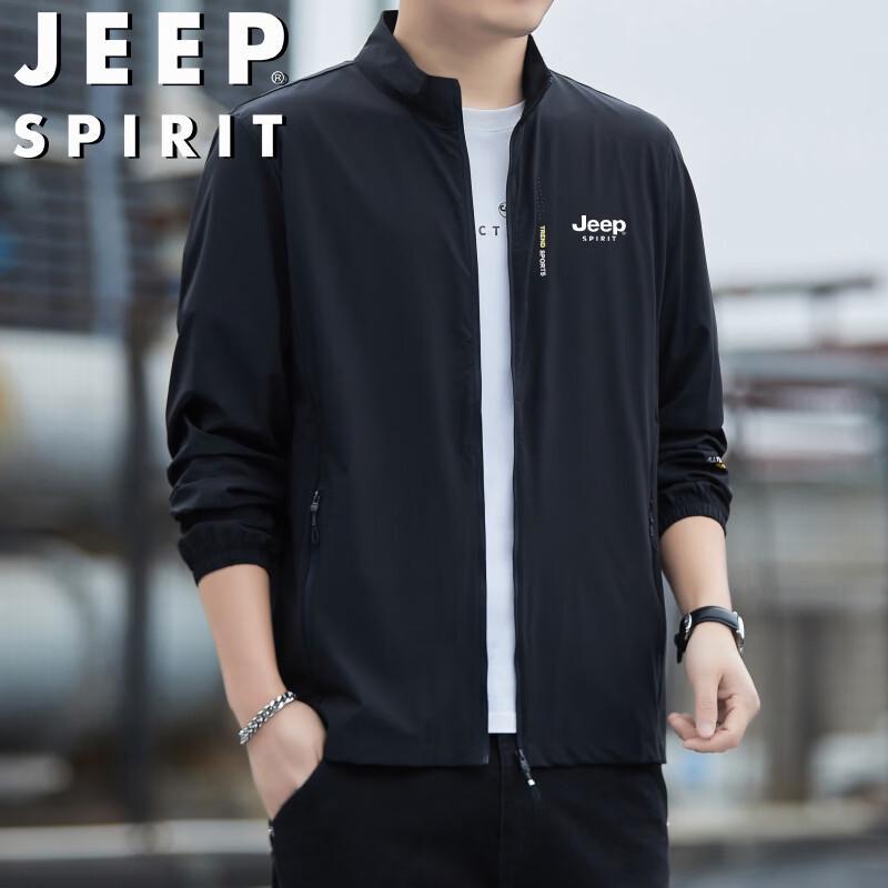 JEEP SPIRIT Men s Summer UV Protection Hooded Jacket L
