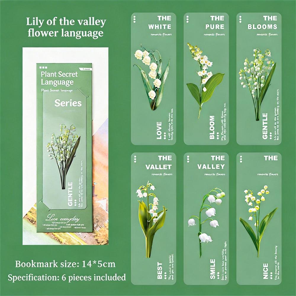 

2026 Originality Floral Book Clip Nature Leaf Bookmark Transparent Romantic Plant Reading Tag Vintage Page Marker Teacher Gift