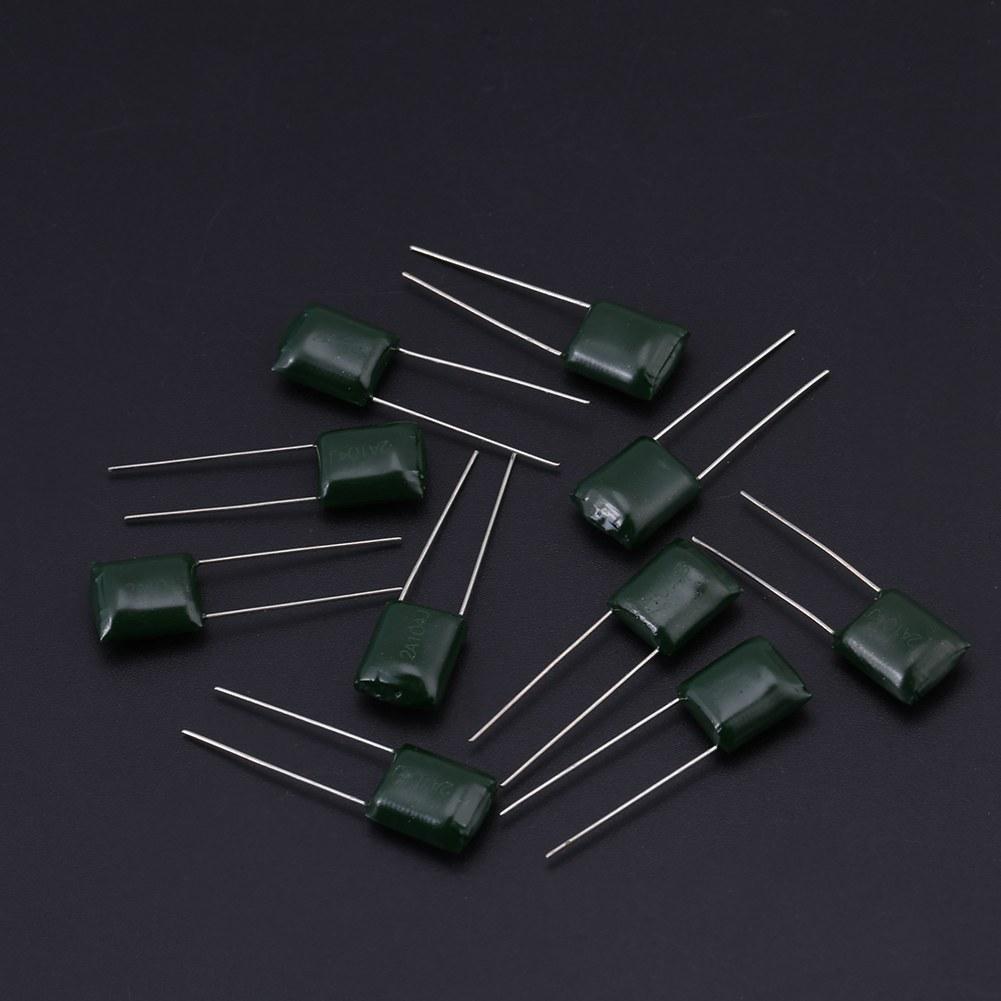 150pcs 100V 15 Value 0.33nF 470nF Polyester Film Capacitors Assortment Kit Box