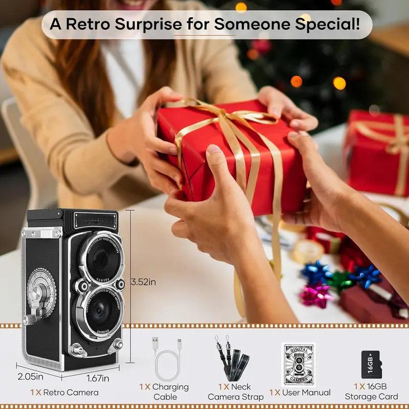 12MP 1080P Full HD Travel Portable Small Camera Mini Classic Retro Digital Camera CCD Vintage Camera