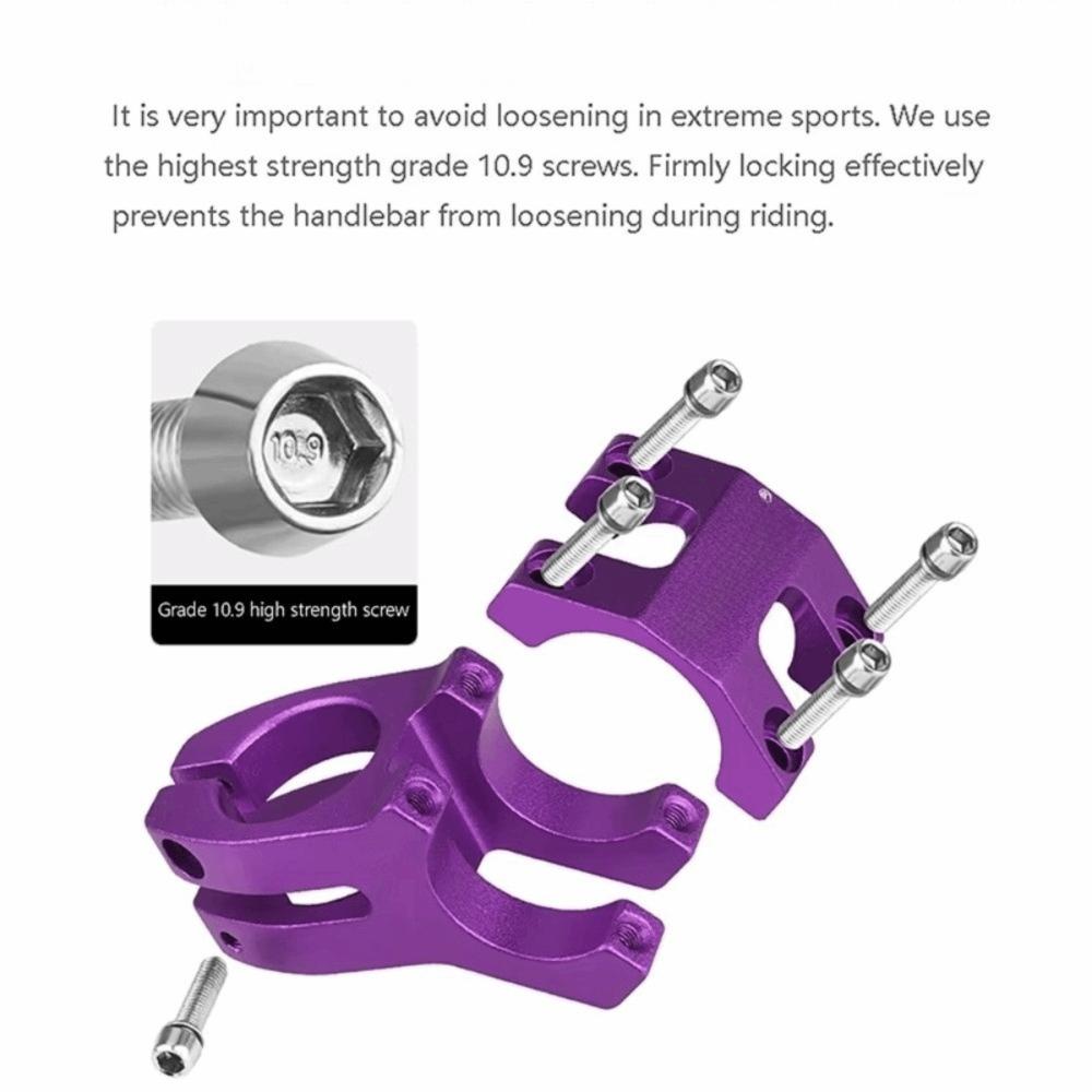 Aluminum Zinc Zinc Alloy Mountain Bike Stem 25.4/31.8mm Pipe Bike Riser Stem Bicycle Riding