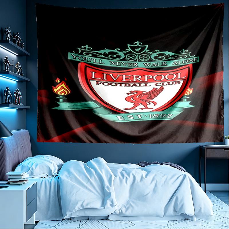 Liverpool F.C Print Tapestry, Lightweight Wall Hanging, for Bedroom, Dorm, Living Room, Home Art Decor - Birthday Christmas Gift for Friends