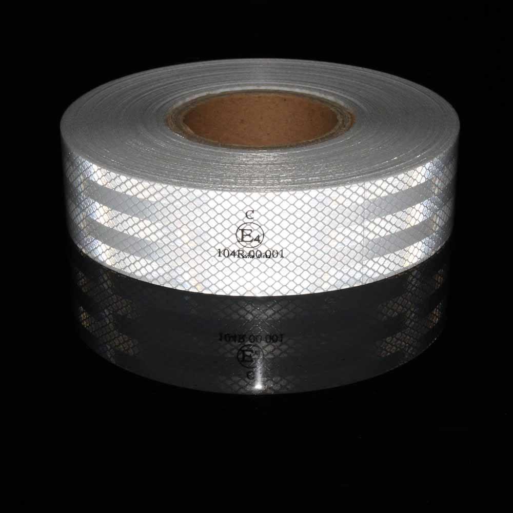 2Inch*33FT White Reflective Tape PET Diamond Grade Waterproof Truck Reflectors Adhesive Conspicuity Stickers For Trailers Trucks